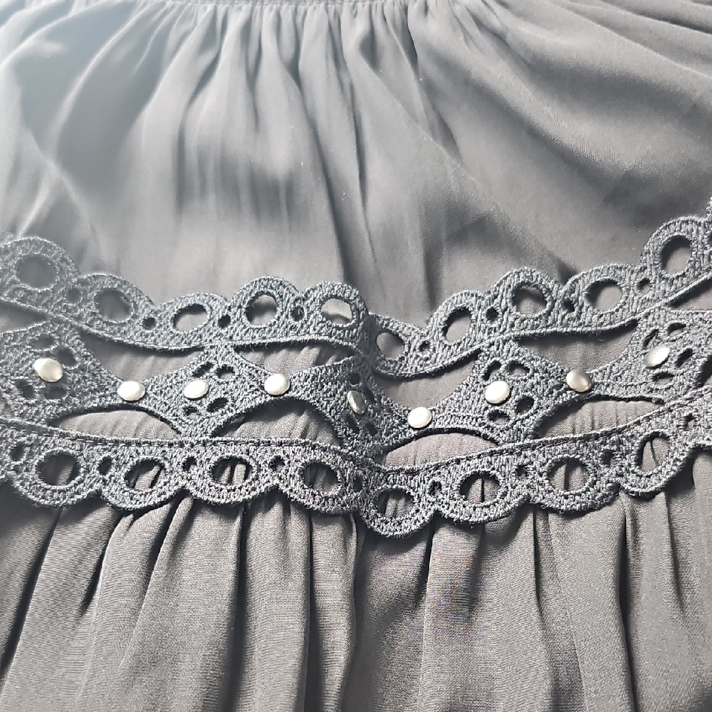 Ramy Brook Charcoal Ruffled Mini Skirt - Picture 3 of 5